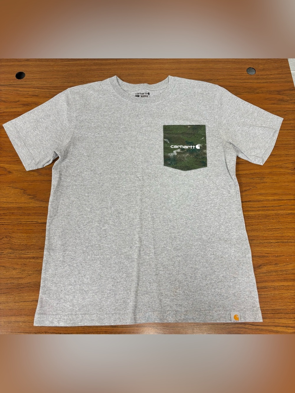 Carhartt Short Sleeve Camo Pocket T-Shirt 'Gray' - Size Men's Medium